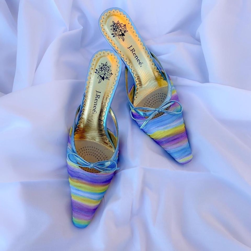 J Reneé Cale Pointed Toe Mule Heels 🐠